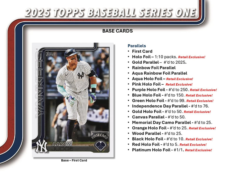 Topps MLB Baseball Series 1 2025 - Value Box