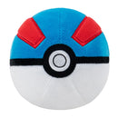 Pokémon Plush: Pokeball Greatball 10 cm
