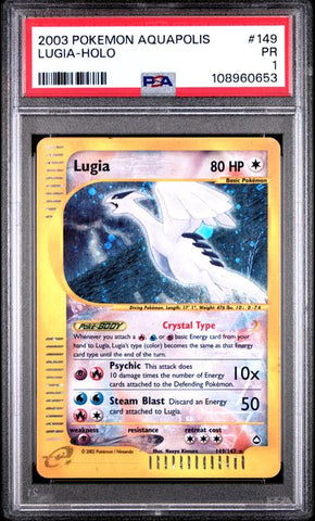 Lugia-Holo #149 PSA 1 [Pokemon Aquapolis 2003]