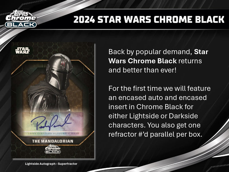Topps Star Wars Chrome Black 2024 - Hobby Box