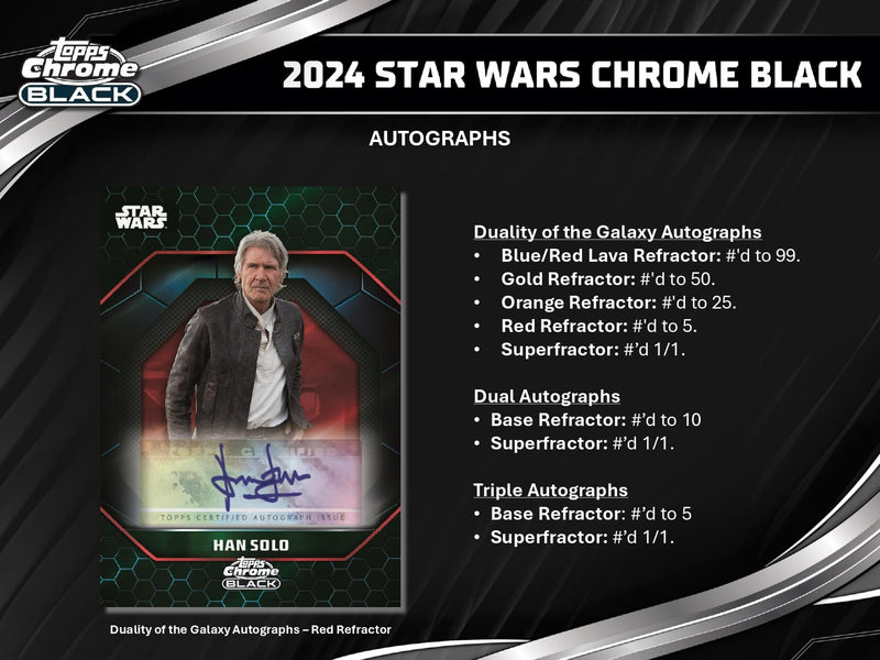 Topps Star Wars Chrome Black 2024 - Hobby Box
