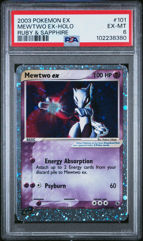 Mewtwo Ex Holo [Ruby & Sapphire] #101 PSA 6 [Ex Ruby & Sapphire 2003]