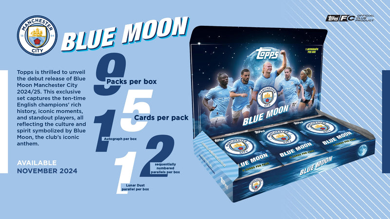 Topps Manchester City Blue Moon 2024/25 - Hobby Box