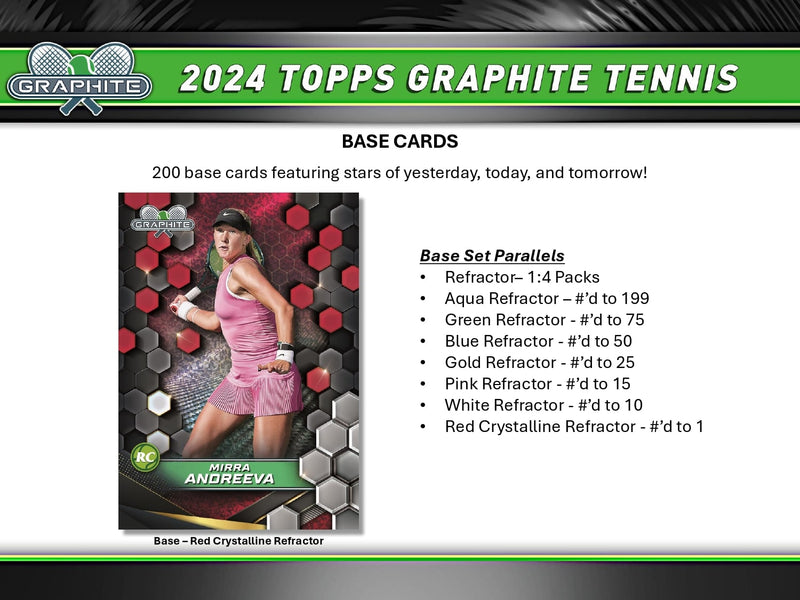 Topps Graphite Tennis 2024 - Hobby Box