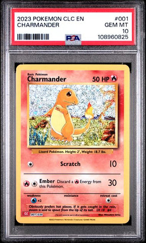 Charmander #1 PSA 10 [Pokemon CLC Trading Card Game Classic 2023]