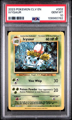 Ivysaur #2 PSA 10 [Pokemon CLV Trading Card Game Classic 2023]