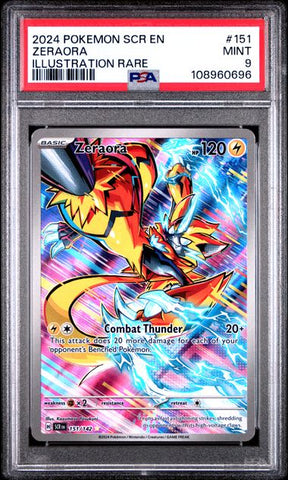 Zeraora [Illustration Rare] #151 PSA 9 [Pokemon Stellar Crown 2024]