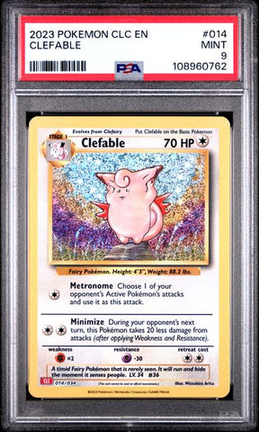 Clefable #14 PSA 9 [Pokemon CLC Trading Card Game Classic 2023]
