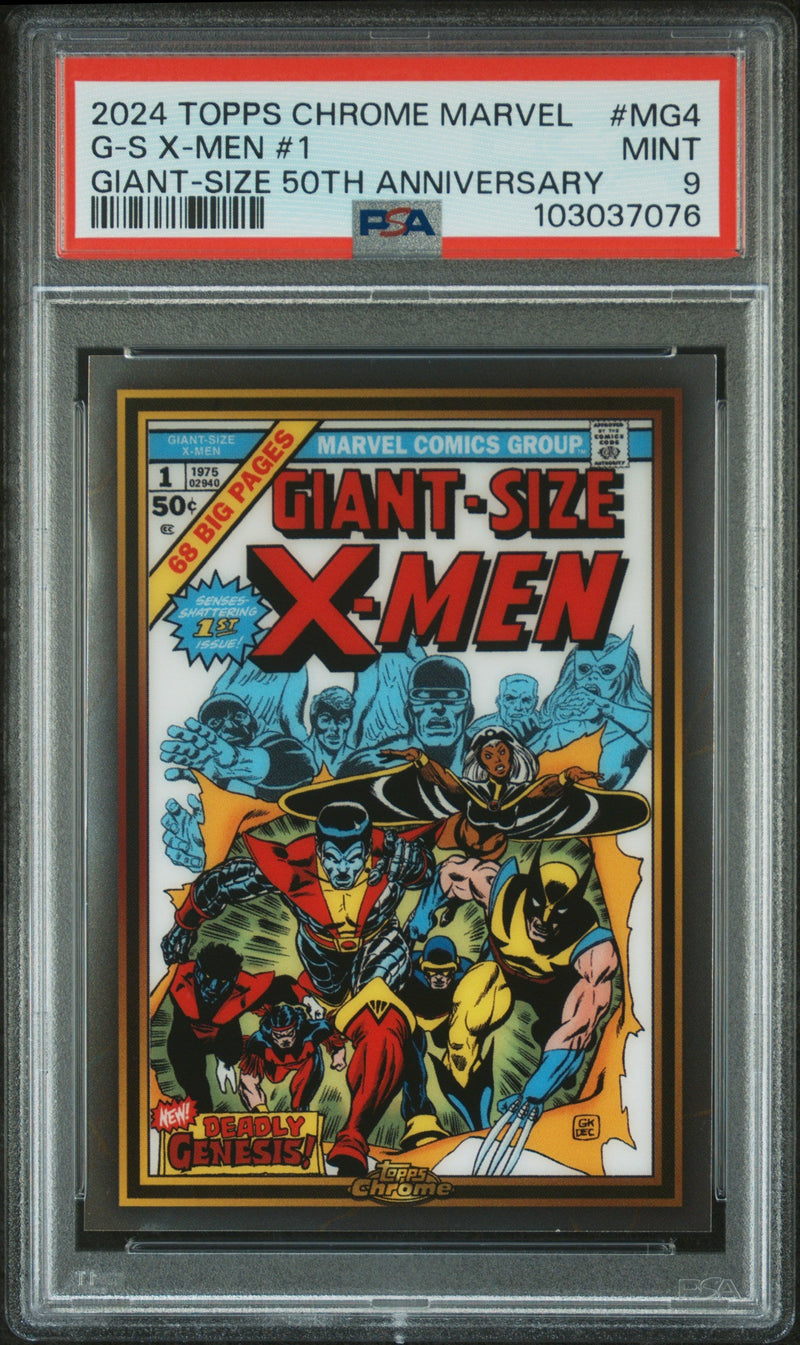 G-S X-Men #1 #MG4 PSA 9 [Topps Chrome Marvel Marvel Giant-Size 50Th Anniversary 2024]