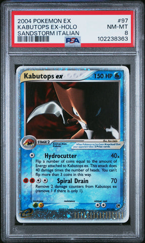 Kabutops Ex Holo [Sandstorm] #97 PSA 8 [Ex Sandstorm "mislabeled" 2004]