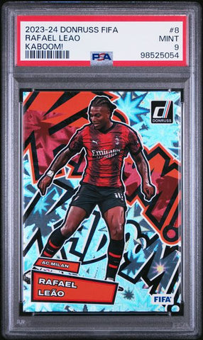 Rafael Leao #8 KABOOM! PSA 9 [2023-24 Panini Donruss Soccer]