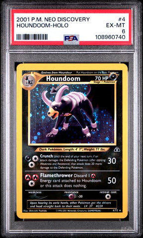 Houndoom-Holo #4 PSA 6 [Pokemon Neo Discovery 2001]