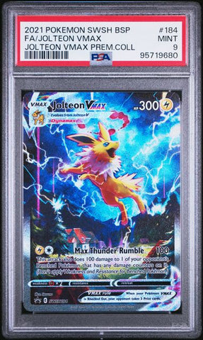 Jolteon VMAX #184 PSA 9 [Pokemon SWSH Black Star Promo 2021]