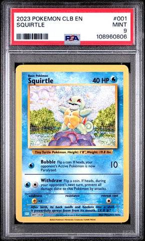 Squirtle #1 PSA 9 [Pokemon CLB Trading Card Game Classic 2023]