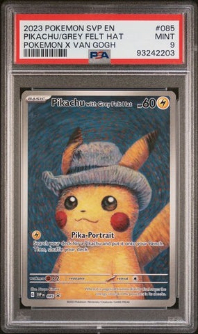 Pikachu With Grey Felt Hat #85 PSA 9 [Van Gogh Promo]