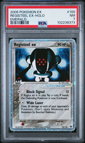 Registeel Ex Holo [Emerald] #100 PSA 7 [Ex Emerald 2005]