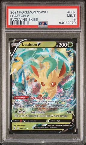 Leafeon V #7 PSA 9 [Evolving Skies]