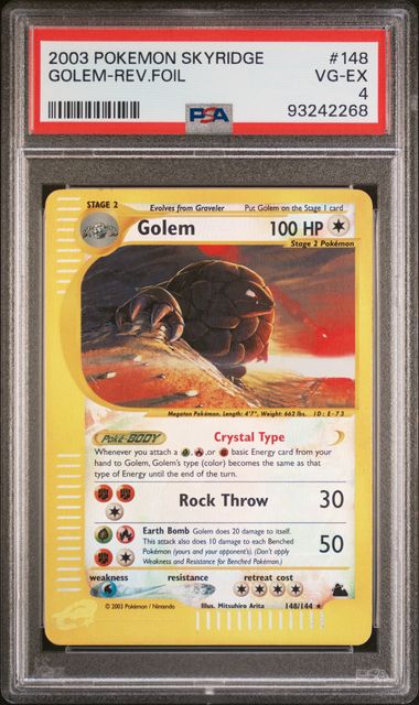 Golem #148 Reverse Holo PSA 4 [Skyridge]