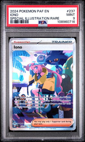 Iono [Special Illustration Rare] #237 PSA 9 [Pokemon Paldean Fates 2024]