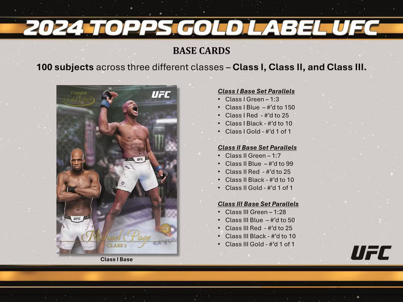 Topps Gold Label UFC 2024 - Hobby Box