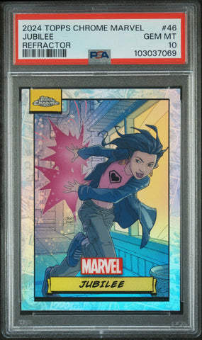 Jubilee [Refractor] #46 PSA 10 [Topps Chrome Marvel 2024]