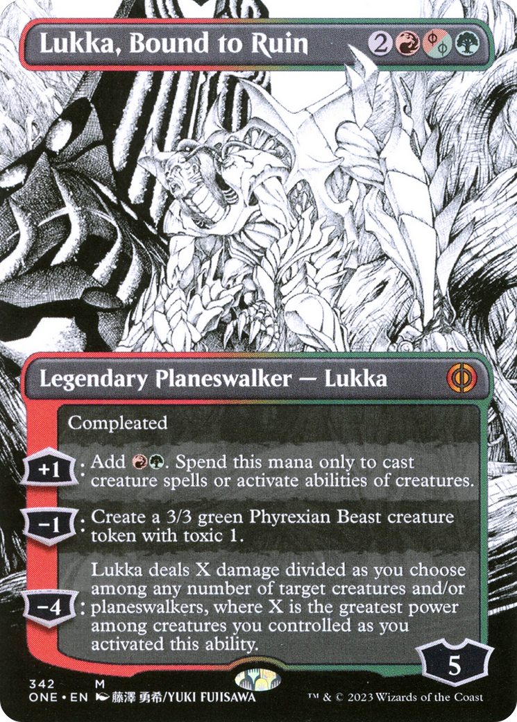 Lukka, Bound to Ruin (Borderless Manga) [Phyrexia: All Will Be One]