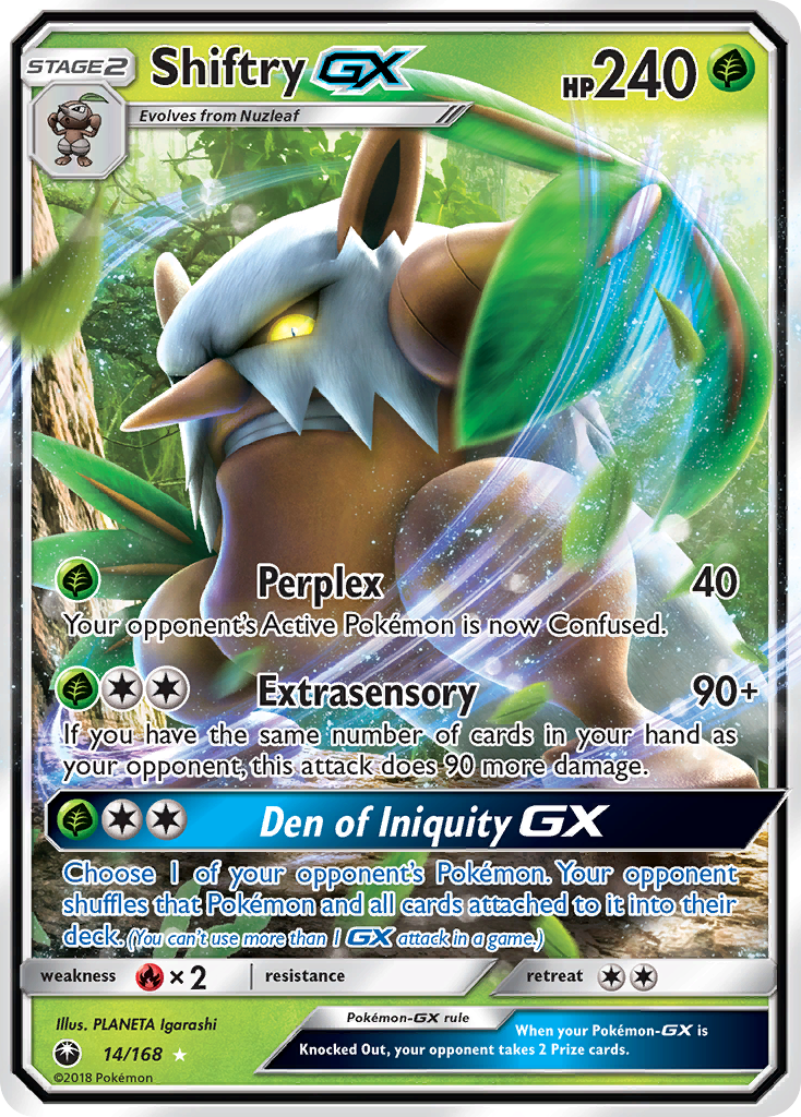 Shiftry GX (14/168) [Sun & Moon: Celestial Storm]