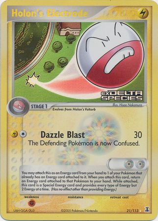 Holon's Electrode (21/113) (Stamped) [EX: Delta Species]