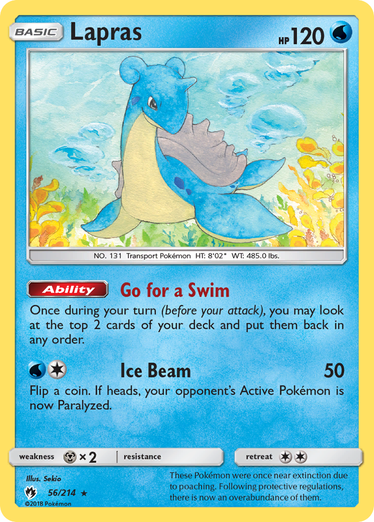 Lapras (56/214) [Sun & Moon: Lost Thunder]