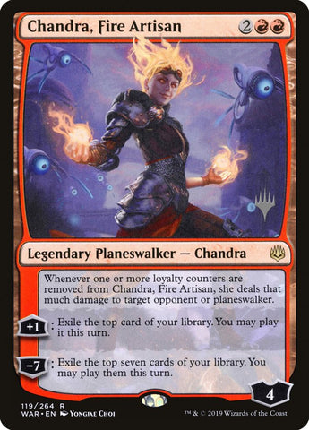 Chandra, Fire Artisan [War of the Spark Promos]