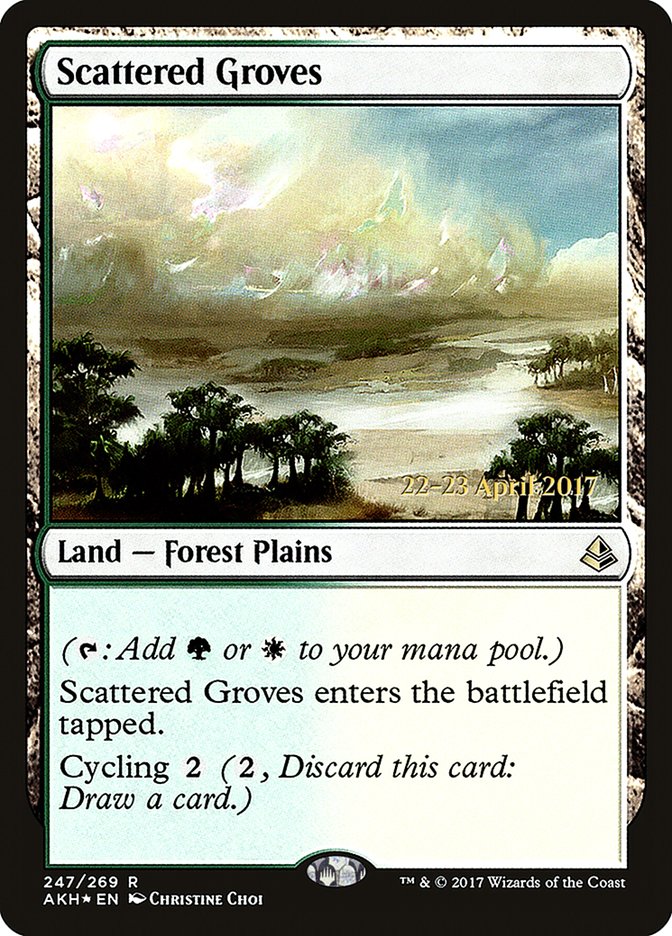 Scattered Groves (Prerelease Promo) [Amonkhet Prerelease Promos]