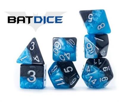 Halfsies Dice Bat Box (Polyhedral Set)