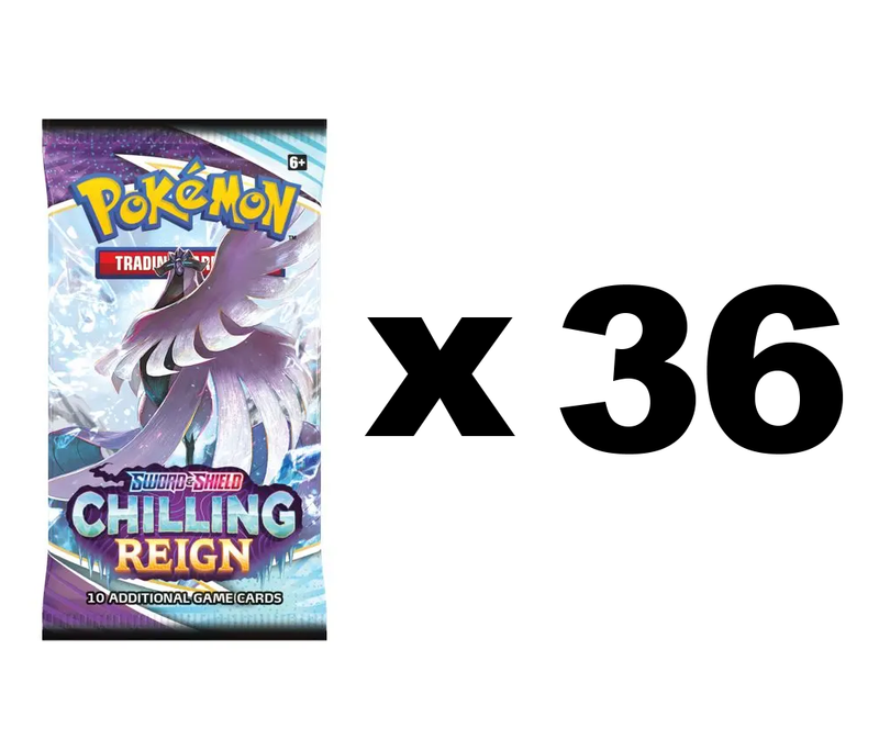 Pokemon Sword & Shield 6 Chilling Reign Display