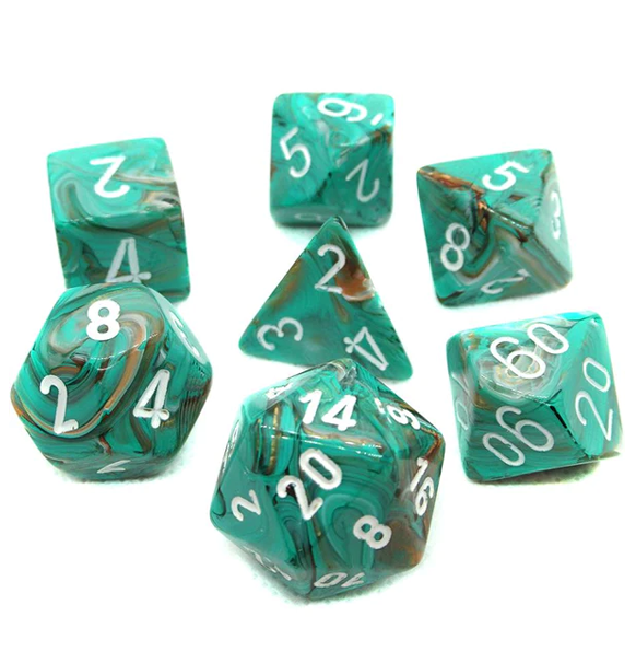 Marble™ - Polyhedral Oxi-Copper w/white 7-Die Set