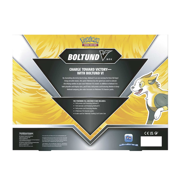 Pokemon - Boltund V Box bagside