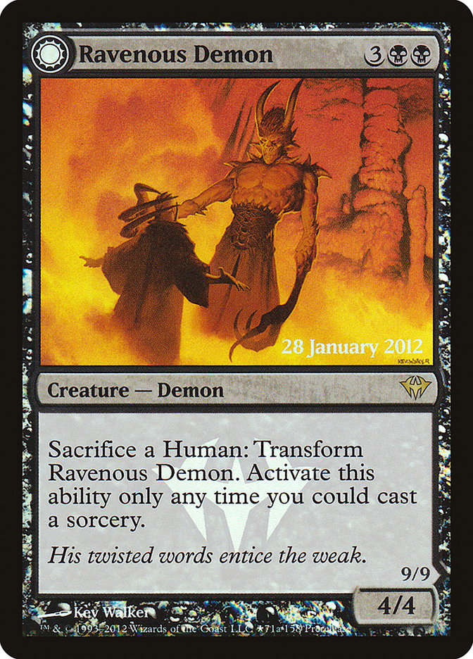 Ravenous Demon // Archdemon of Greed [Dark Ascension Promos]