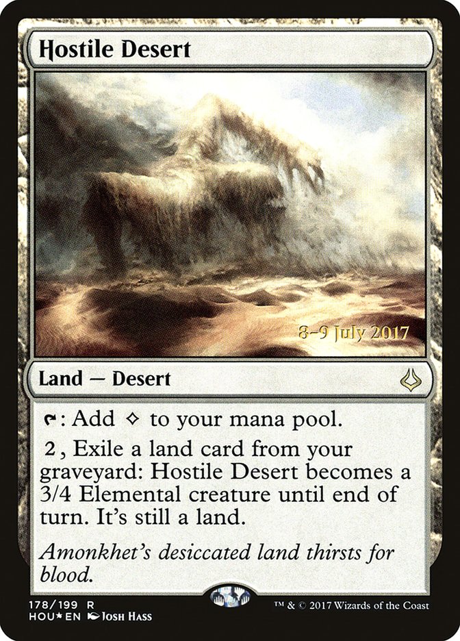 Hostile Desert  [Hour of Devastation Prerelease Promos]