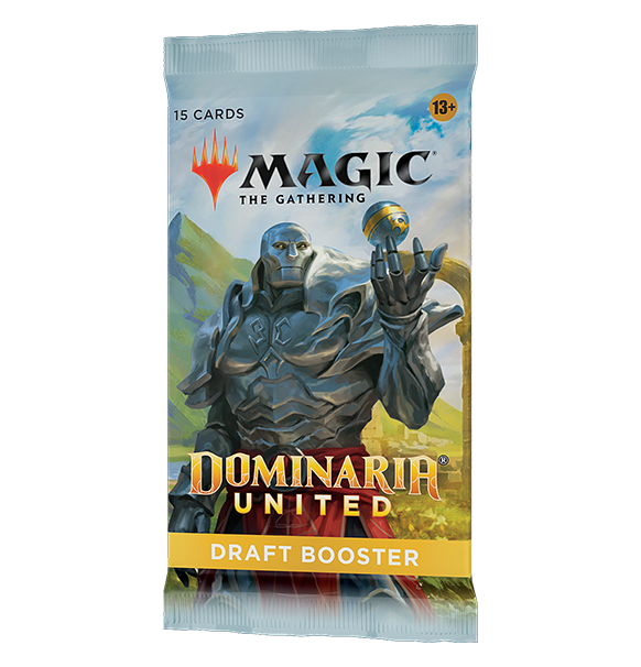 *Forudbestilling* Magic the Gathering: Dominaria United - Draft Booster forside