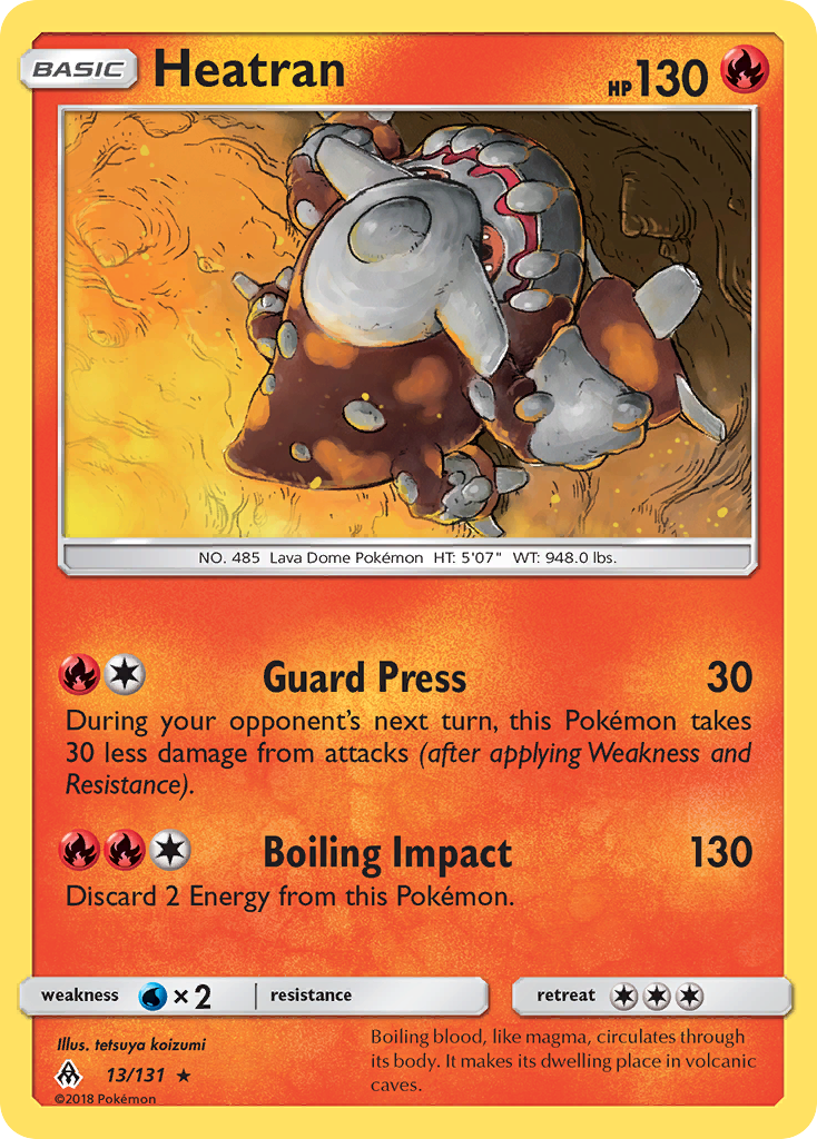 Heatran (13/131) [Sun & Moon: Forbidden Light]