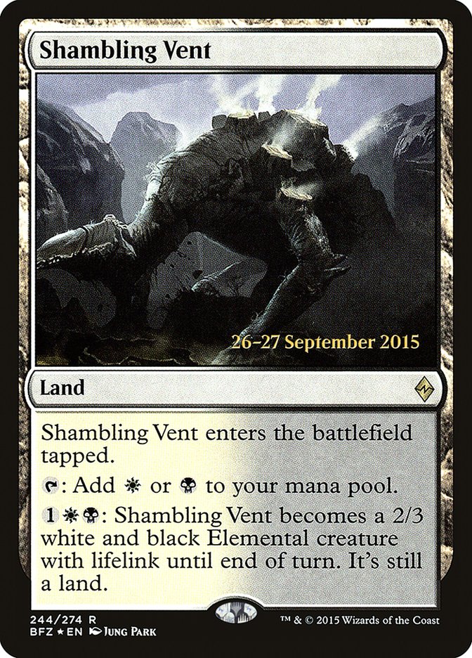 Shambling Vent (Prerelease Promo) [Battle for Zendikar Prerelease Promos]