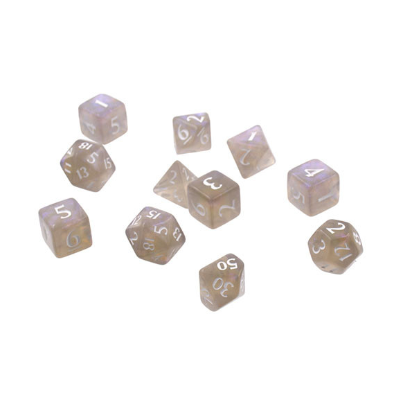 Eclipse Dice: Smoke Grey