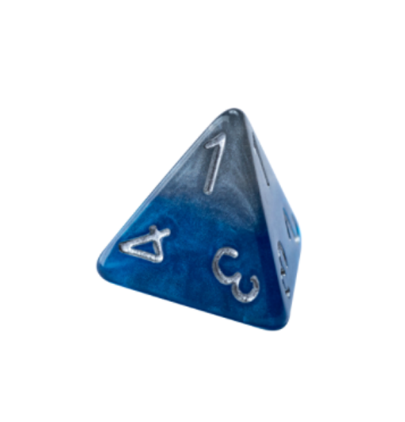 Halfsies Dice: Polyhedral Dice Set - The Heir: d4