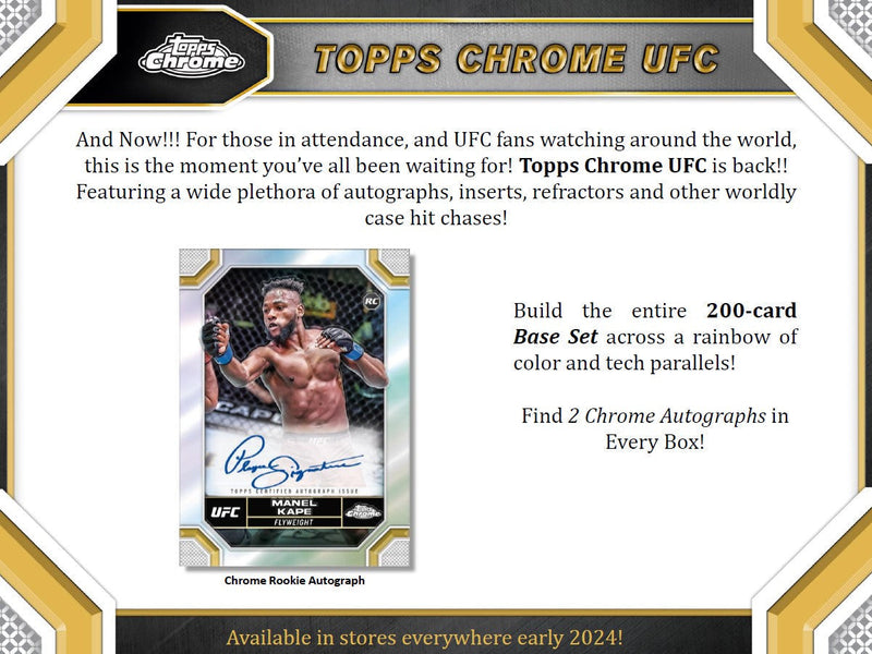 Topps Chrome UFC 2024 - Value Box