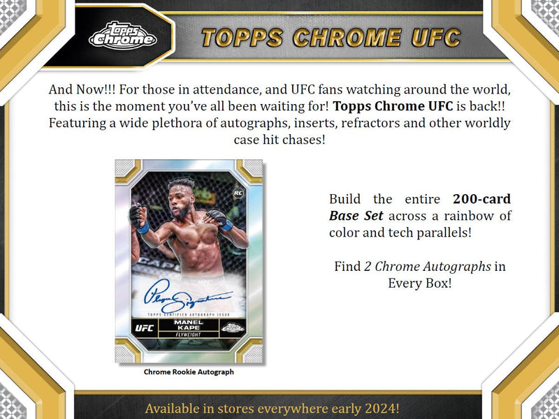 Topps Chrome UFC 2024 - Hobby Box