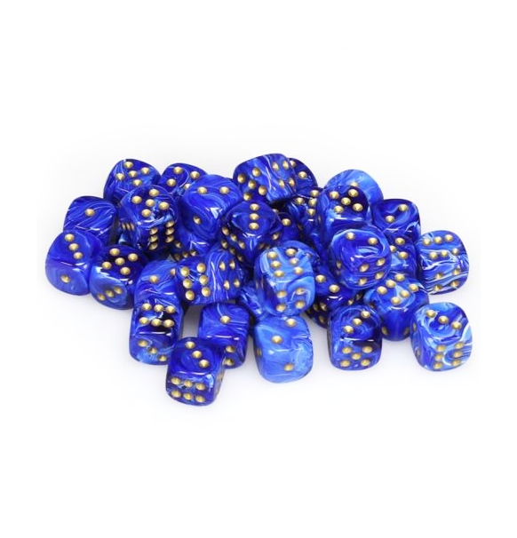 Vortex – 12mm d6 Blue w/gold Dice Block™