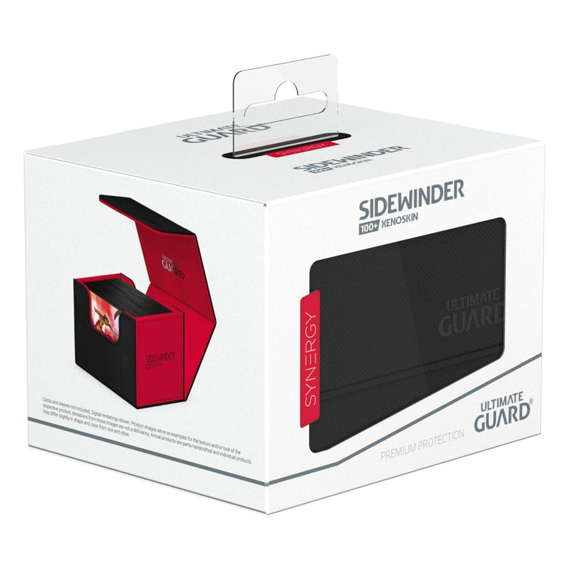 Ultimate Guard: Sidewinder Deck Case 100+ SYNERGY XenoSkin - Black/Red